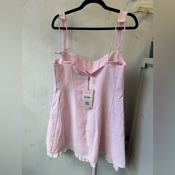 NWT Oh Polly Cressida Light Pink Mini Dress Size US 10 - Picture 3 of 6